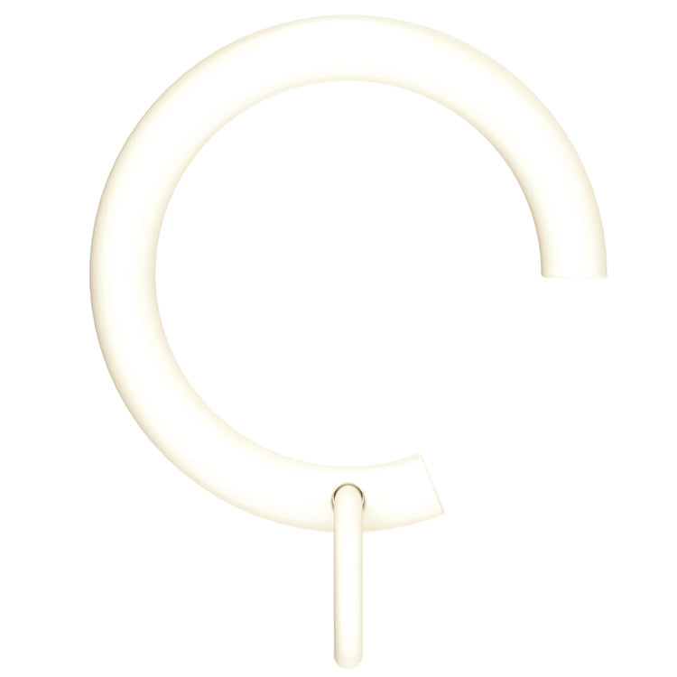 Arc 25mm Passing Curtain Rings, Linen