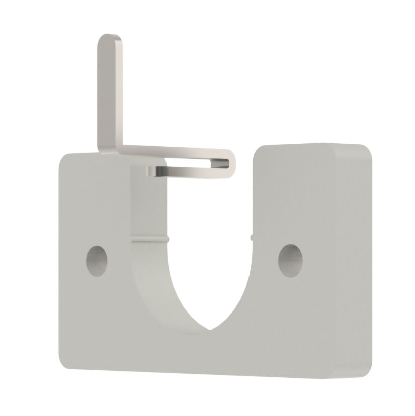 Arc 25mm Metal Recess Bracket, Warm Grey