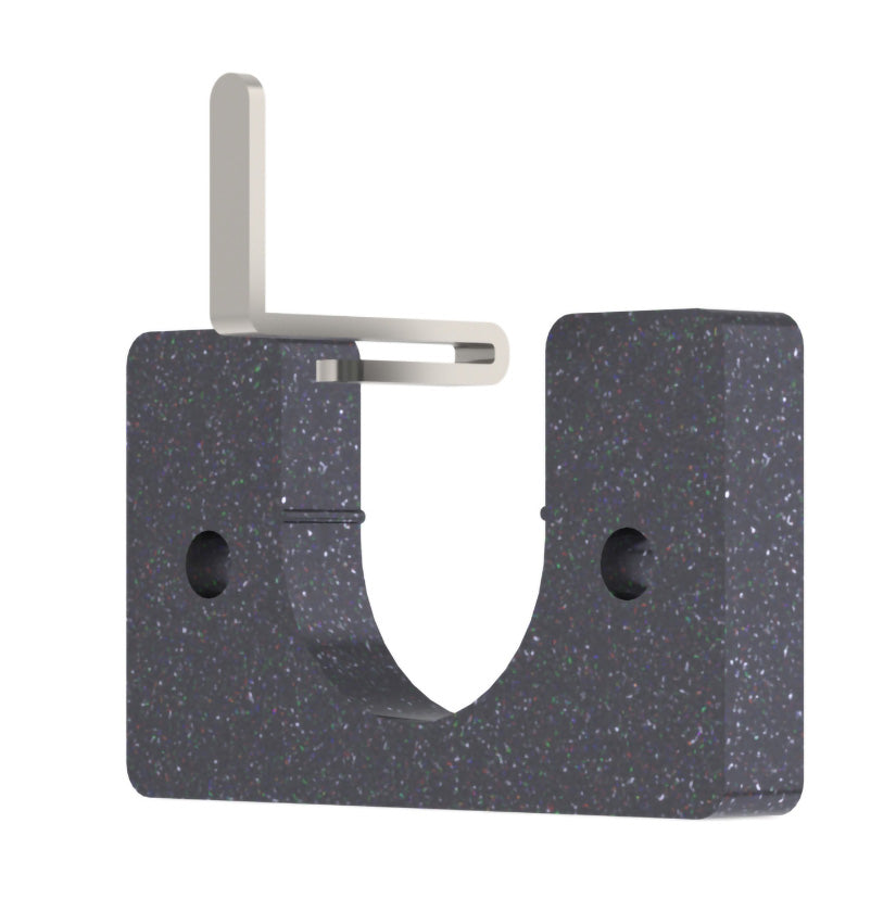 Arc 25mm Metal Recess Bracket, Gun Metal
