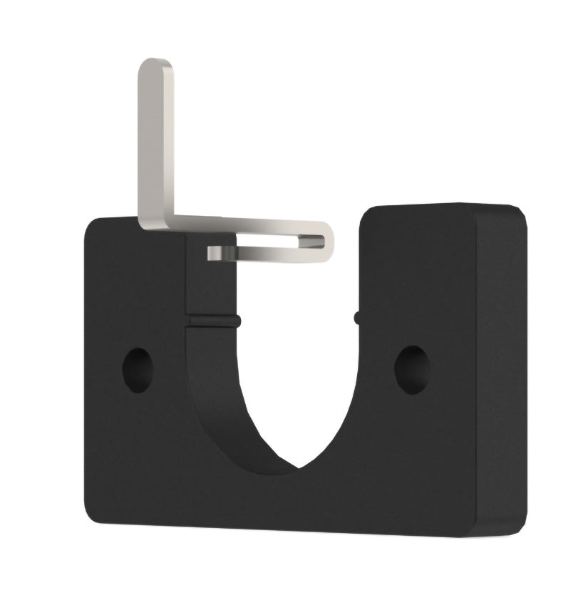 Arc 25mm Metal Recess Bracket, Soft Black