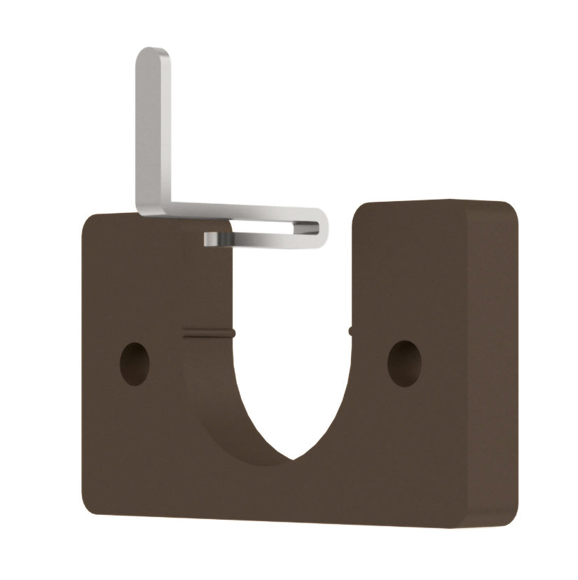 Arc 25mm Metal Recess Bracket, Mocha