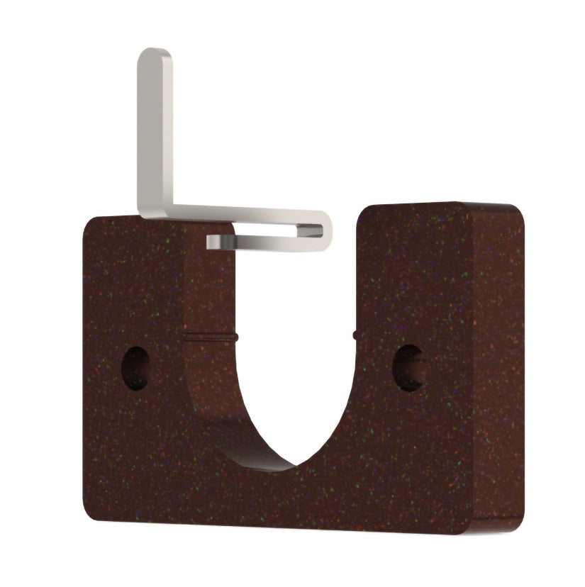 Arc 25mm Metal Recess Bracket, Bronze