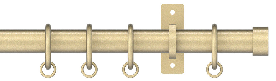 Arc 25mm Metal Bay Window Pole Soft Brass, Stud