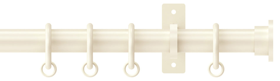 Arc 25mm Metal Bay Window Pole Linen, Disc