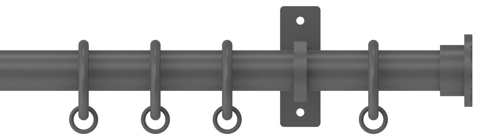 Arc 25mm Metal Bay Window Pole Lead, Hammered Disc