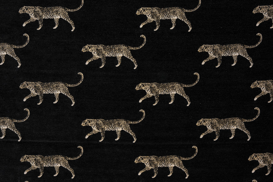 Porter & Stone Serengeti Leopard Noir Fabric