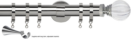 Speedy 35mm Poles Apart Metal Pole Long Stem Chrome Segmented Ball