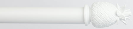 Byron Chalfont 35mm 45mm Curtain Pole Matt White Pineapple