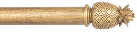 Byron Chalfont 35mm 45mm Curtain Pole Gold Distressed Pineapple