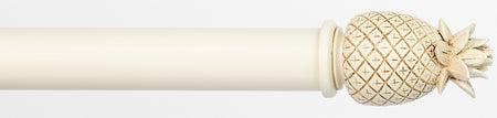 Byron Chalfont 35mm 45mm Curtain Pole Cream Distressed Pineapple