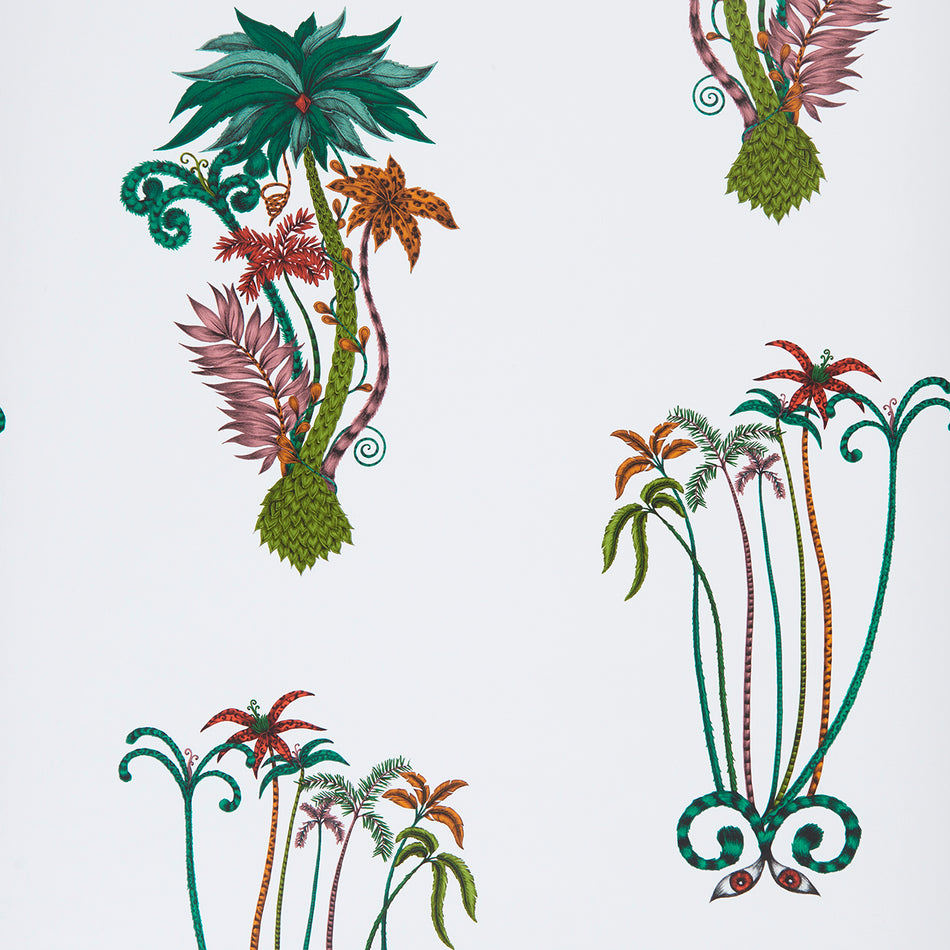 Clarke and Clarke Animalia Jungle Palms Jungle Wallpaper