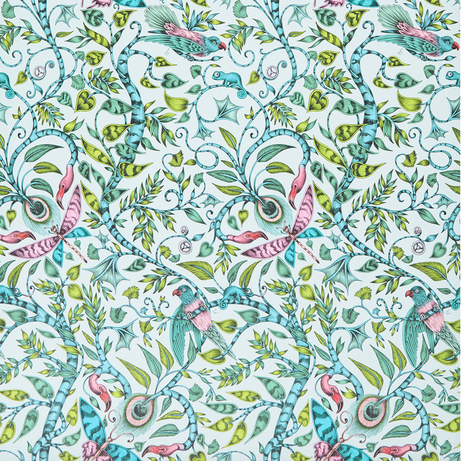 Clarke and Clarke Animalia Rousseau Eggshell Wallpaper