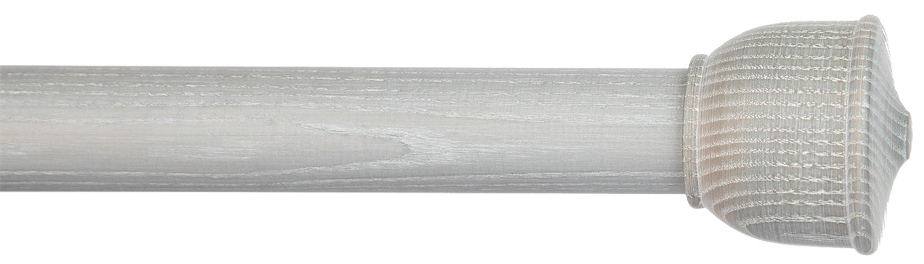 Byron Delano 35mm 45mm Curtain Pole Limed Grey Vase