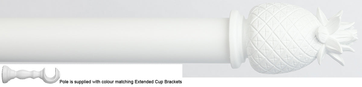 Byron Chalfont 35mm 45mm Ext Pole Matt White Pineapple