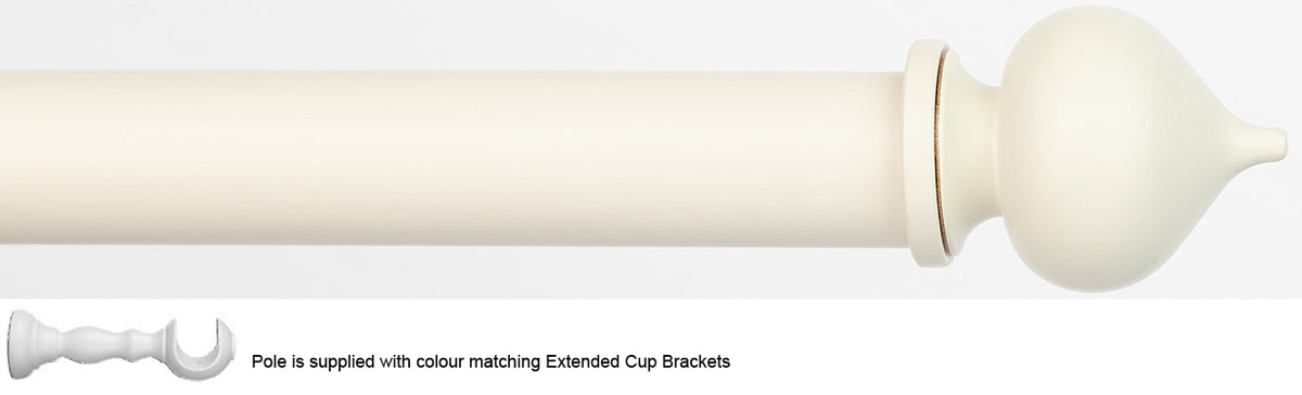 Byron Chalfont 35mm 45mm Ext Pole Cream Distressed Dome