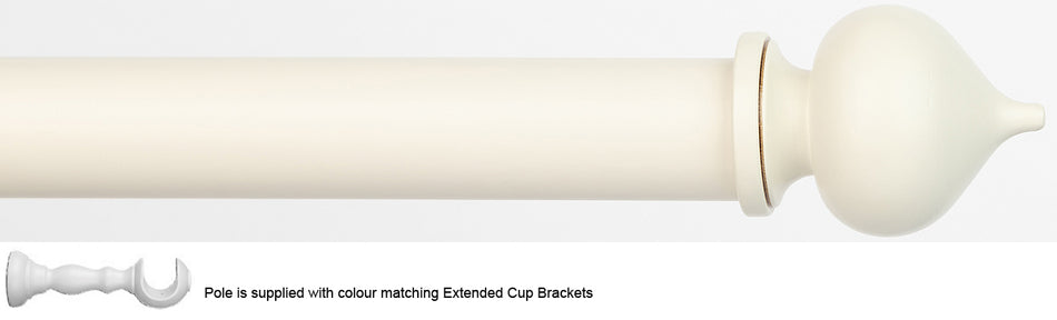 Byron Chalfont 35mm 45mm Ext Pole Cream Distressed Dome