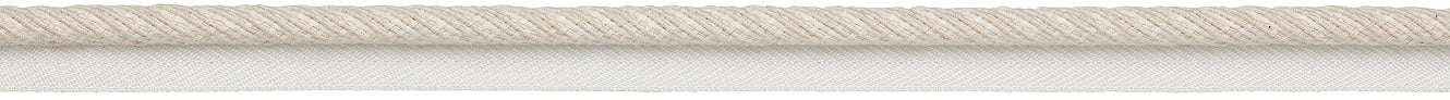 Hallis Prairie 9mm Flanged Piping Cord, Chalk