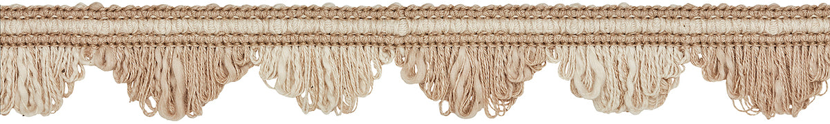 Hallis Prairie 30mm Fan Edge Braid, Barley