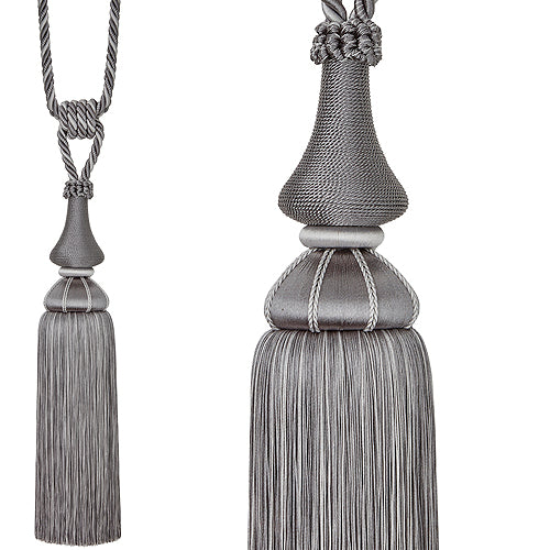 Hallis Ascot Curtain Tassel Tieback Silver
