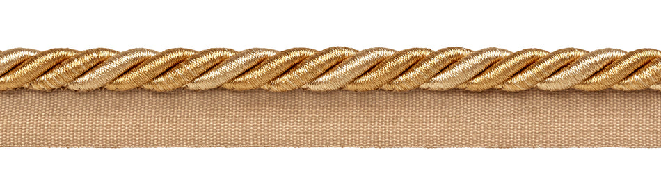 Hallis Ascot Flanged Piping Cord Gold