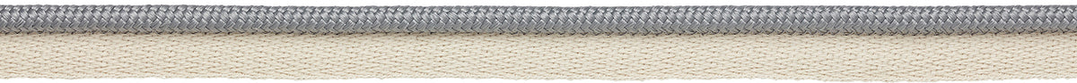 Hallis Eternity Bella Dura 7mm Plain Flanged Piping Cord Cloud Grey