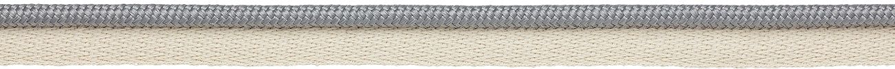 Hallis Eternity Bella Dura 7mm Plain Flanged Piping Cord Cloud Grey