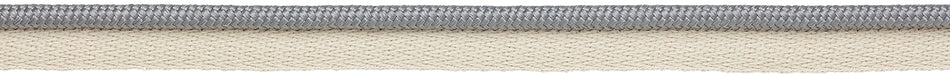 Hallis Eternity Bella Dura 7mm Plain Flanged Piping Cord Cloud Grey