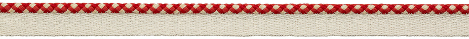 Hallis Eternity Bella Dura 5.5mm Checked Flanged Piping Cord Lobster