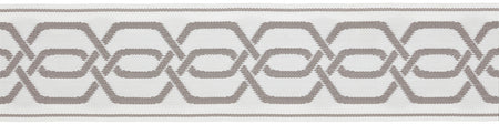 Hallis Eternity Bella Dura 70mm Jacquard Braid Cloud Grey