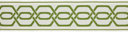Hallis Eternity Bella Dura 70mm Jacquard Braid Kelp Green