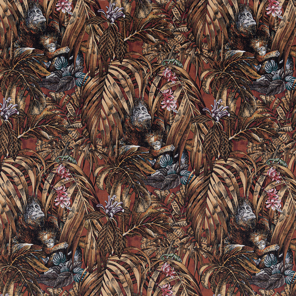 Beaumont Textiles Urban Jungle Sumatra Copper Fabric