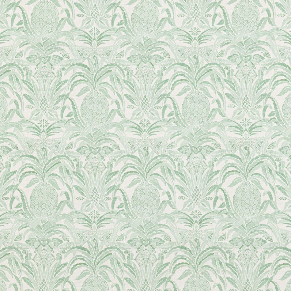 Beaumont Textiles Sunset Bromelaid Basil Fabric