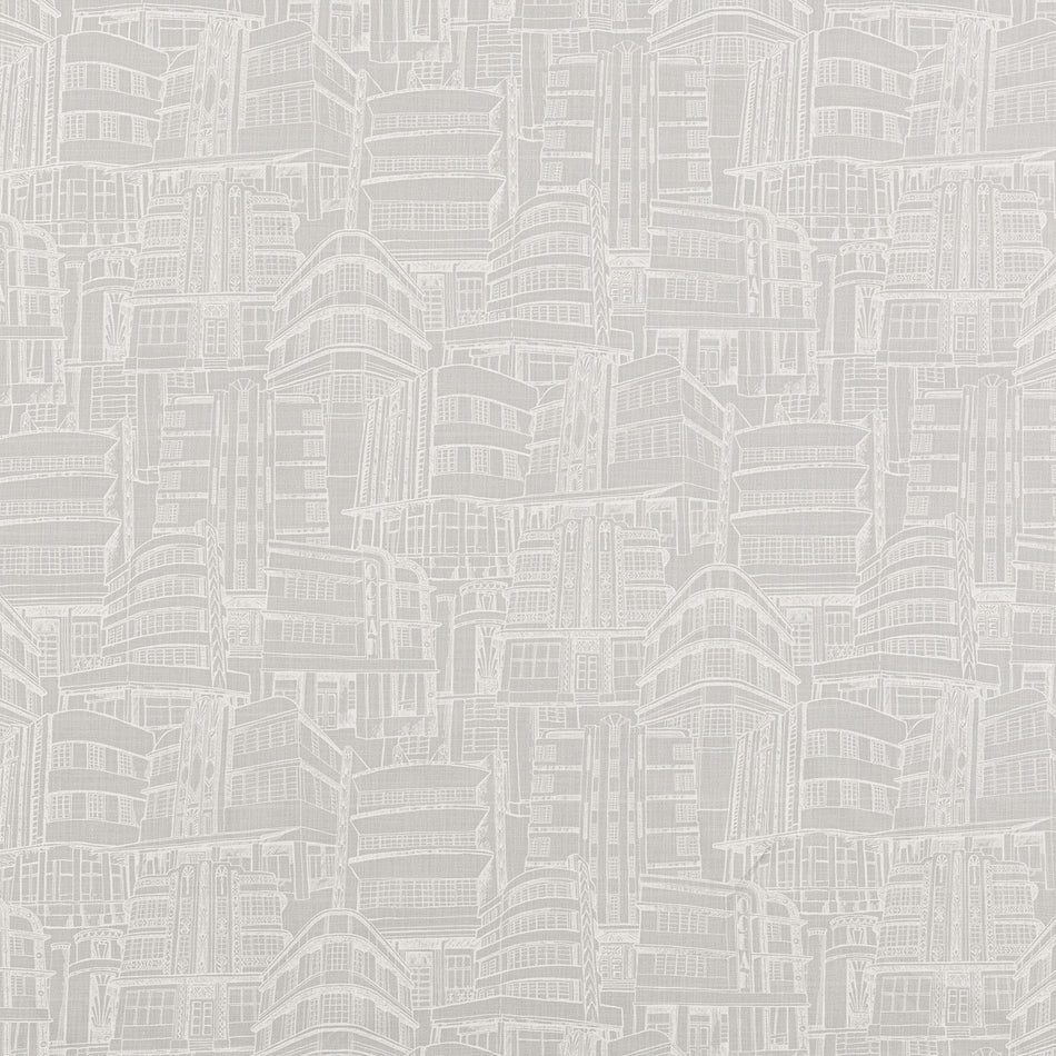 Beaumont Textiles Sunset Deco Dove Grey Fabric