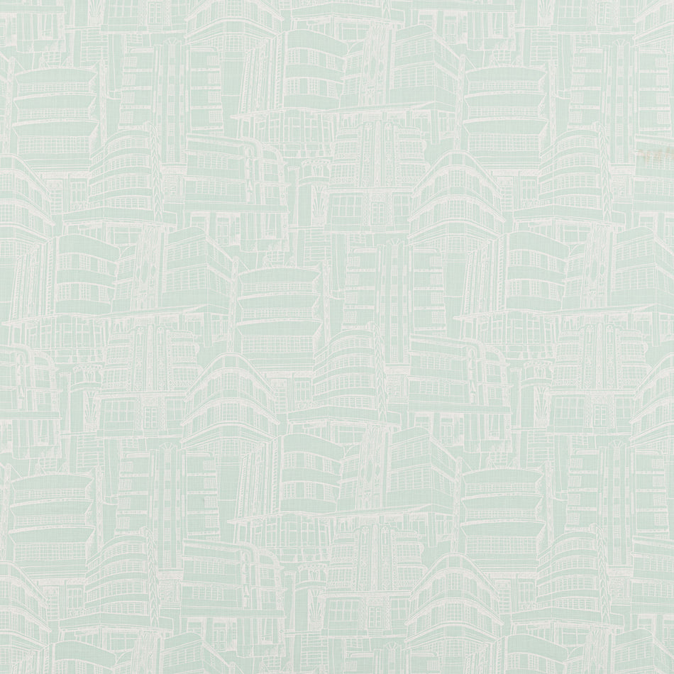 Beaumont Textiles Sunset Deco Mint Fabric