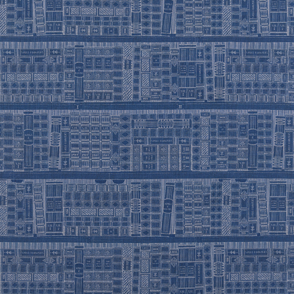 Beaumont Textiles Tru Blu Library Indigo Fabric