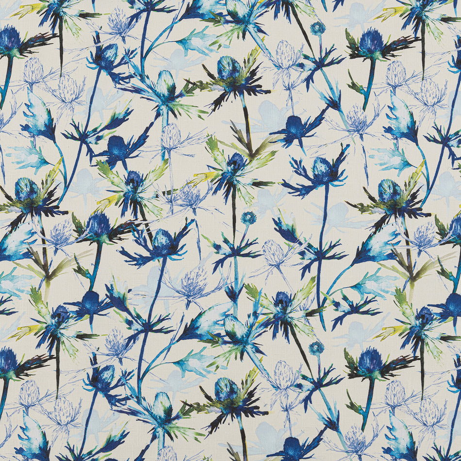 Beaumont Textiles Tru Blu Thistle Indigo Fabric