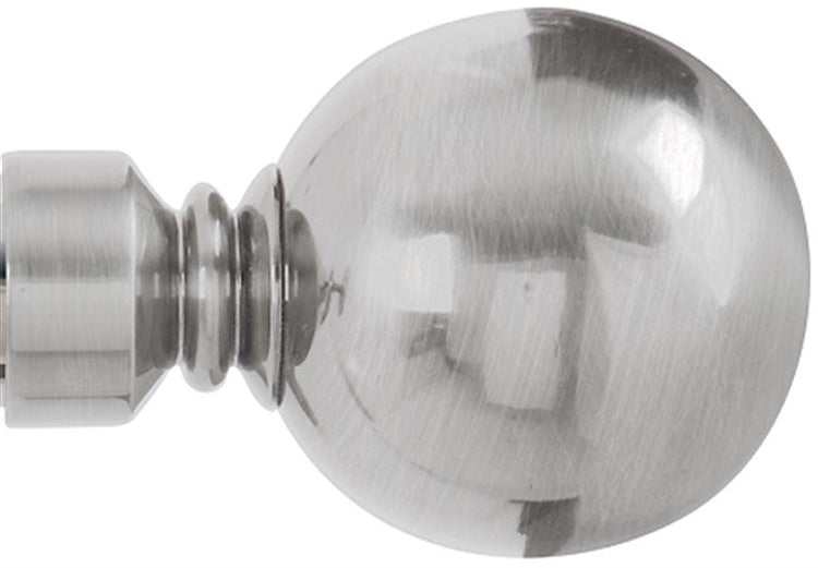 Renaissance Accents 35mm Finial Only, Polished Silver, Plain Ball