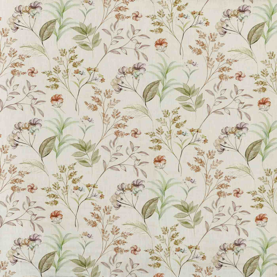 Prestigious Textiles Meadow Verbena Walnut Fabric