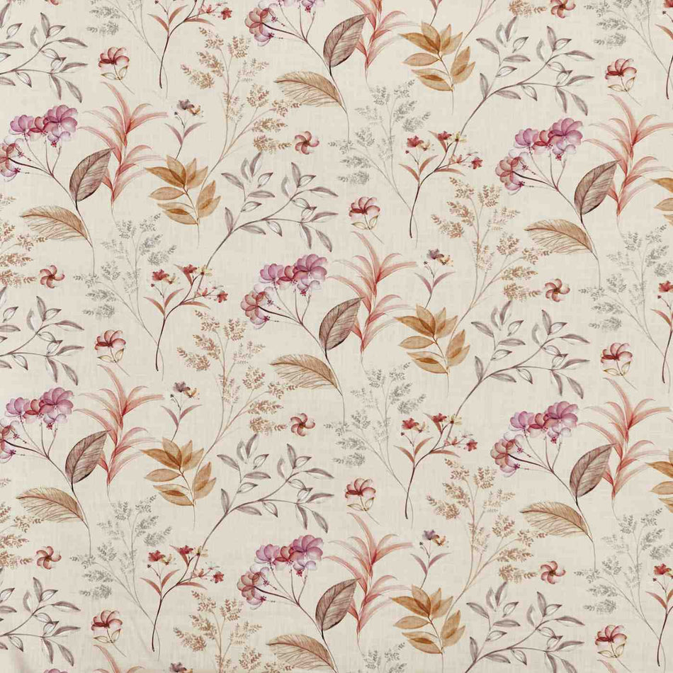 Prestigious Textiles Meadow Verbena Rhubarb Fabric