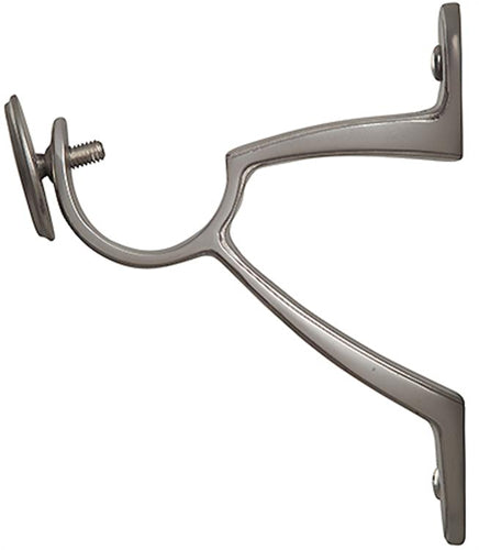 Renaissance Accents 50mm Curtain Pole Luxury End Bracket, Titanium