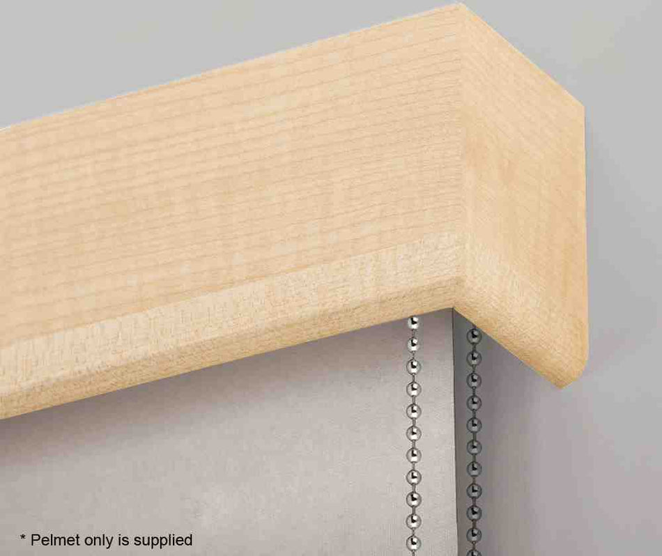 Hallis Cov-A-Blind Curved Wood Pelmet, Maple