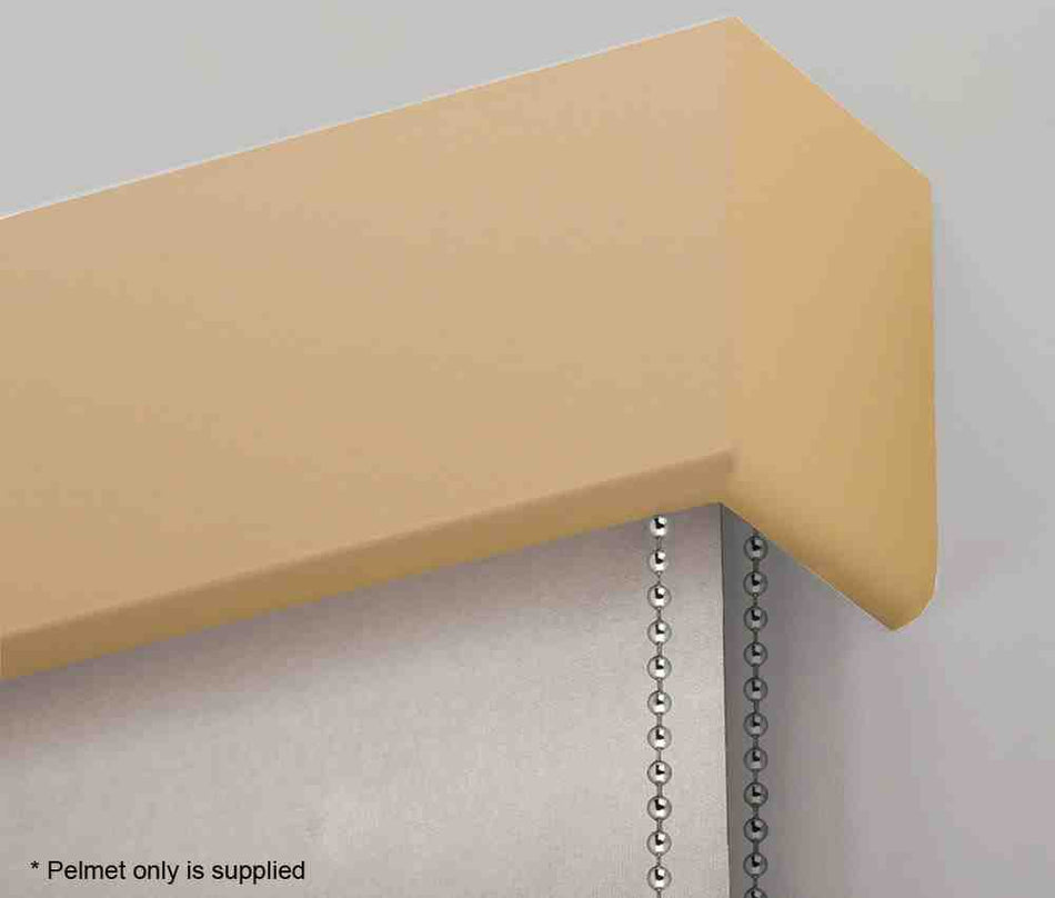 Hallis Cov-A-Blind Curved Wood Pelmet, Natural Stone