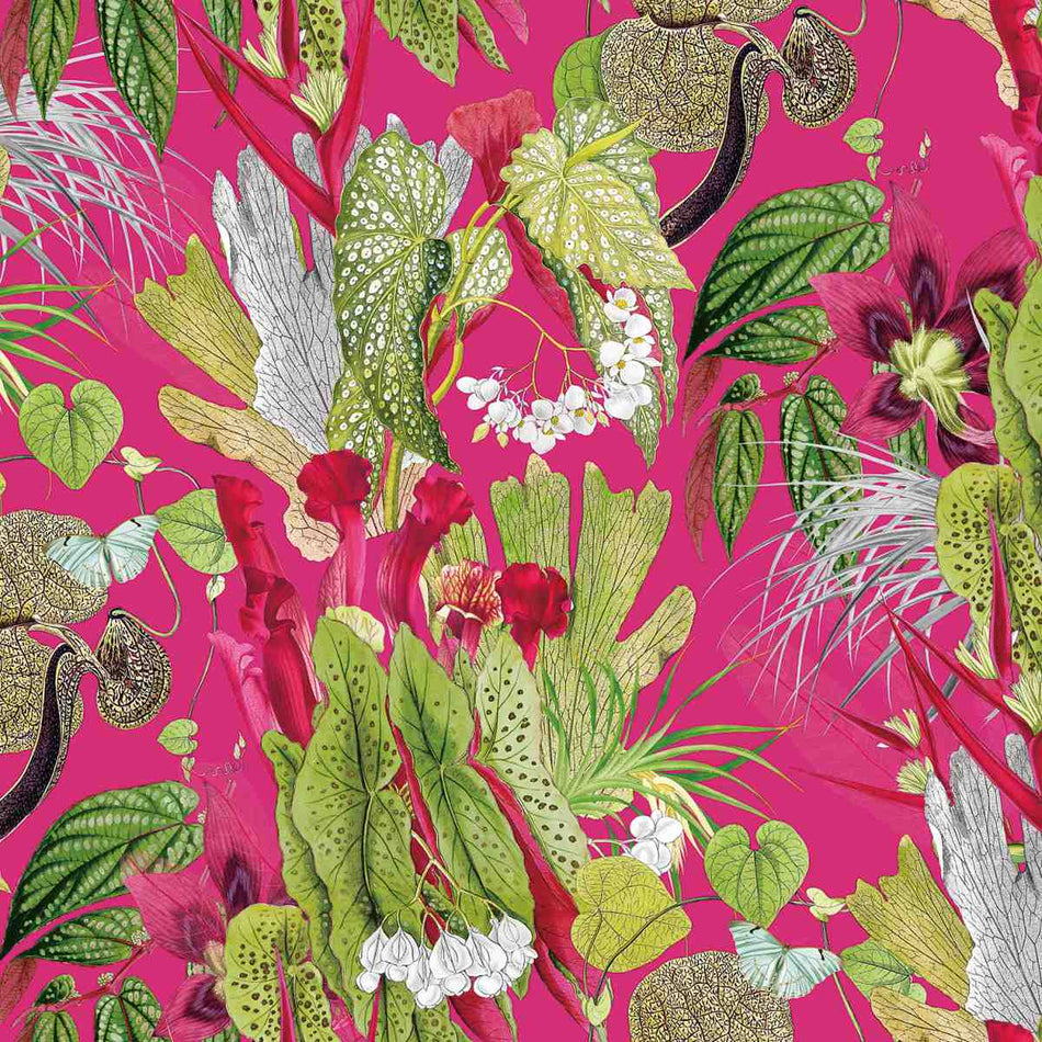 Chatham Glyn Tropical Velvets Tasmania Cerise Fabric