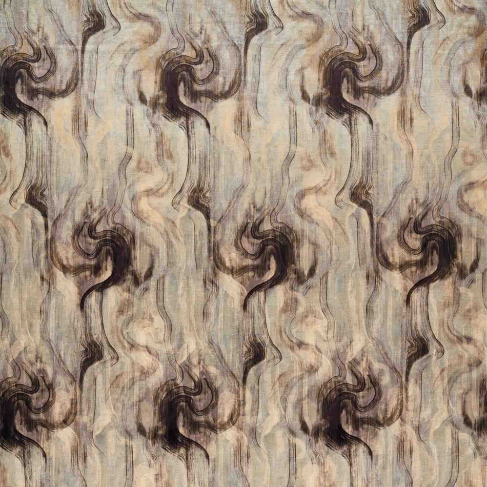 Clarke & Clarke Dimora Tessuto Nero_Silver Fabric