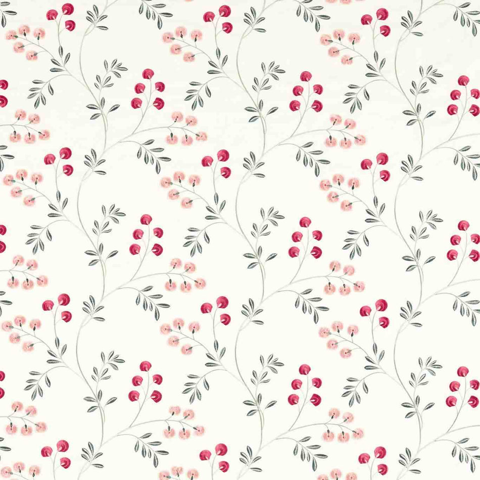 Clarke & Clarke Pavilion Rochelle Blush_Raspberry Fabric