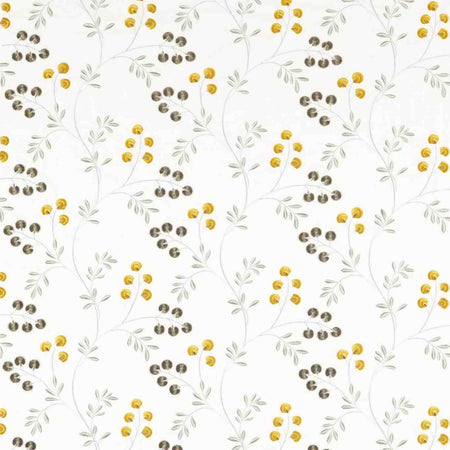 Clarke & Clarke Pavilion Rochelle Pewter_Chartreuse Fabric