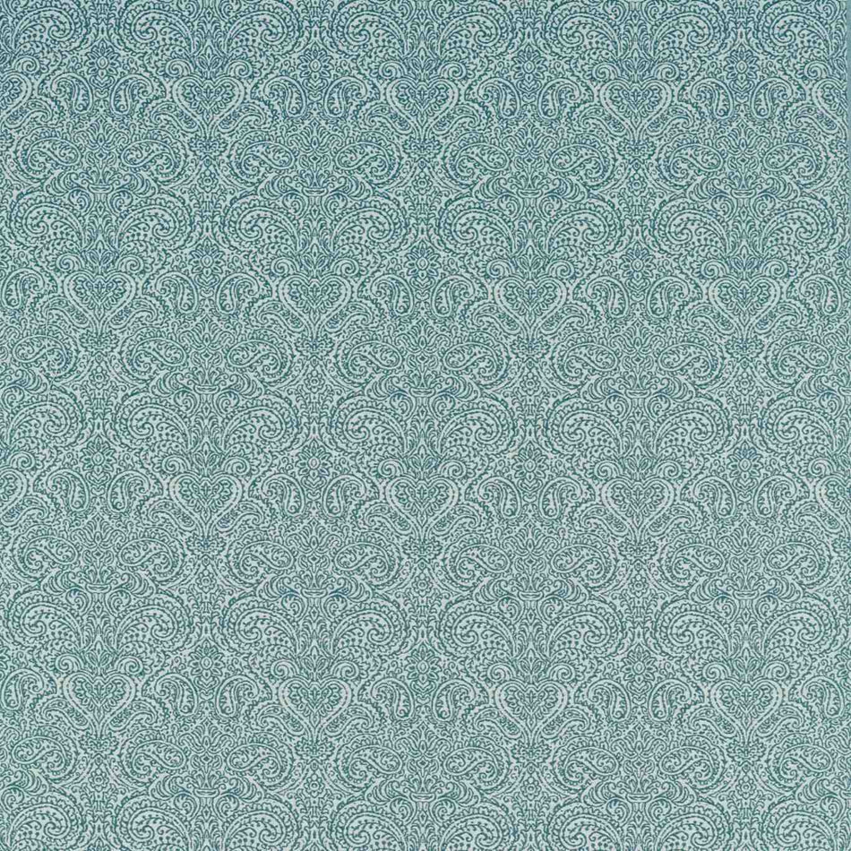 Clarke & Clarke Vintage Ada Teal  Fabric