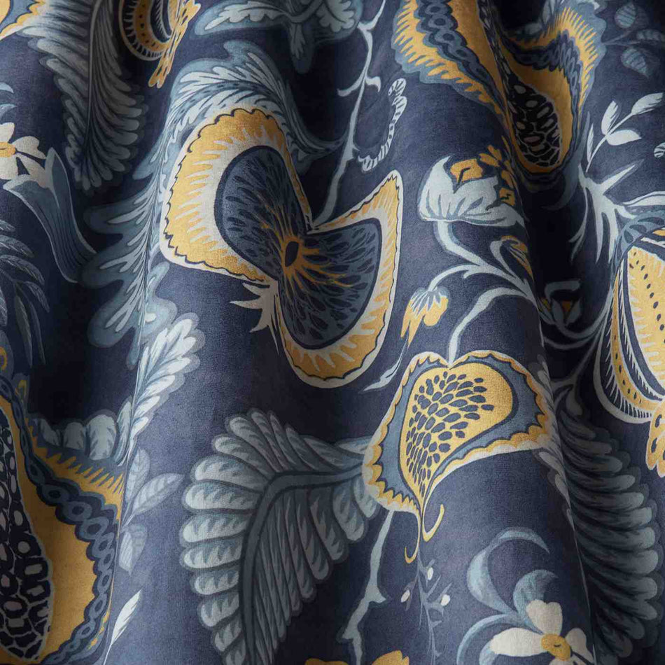 Iliv Winter Gardens Cantaloupe Navy Fabric