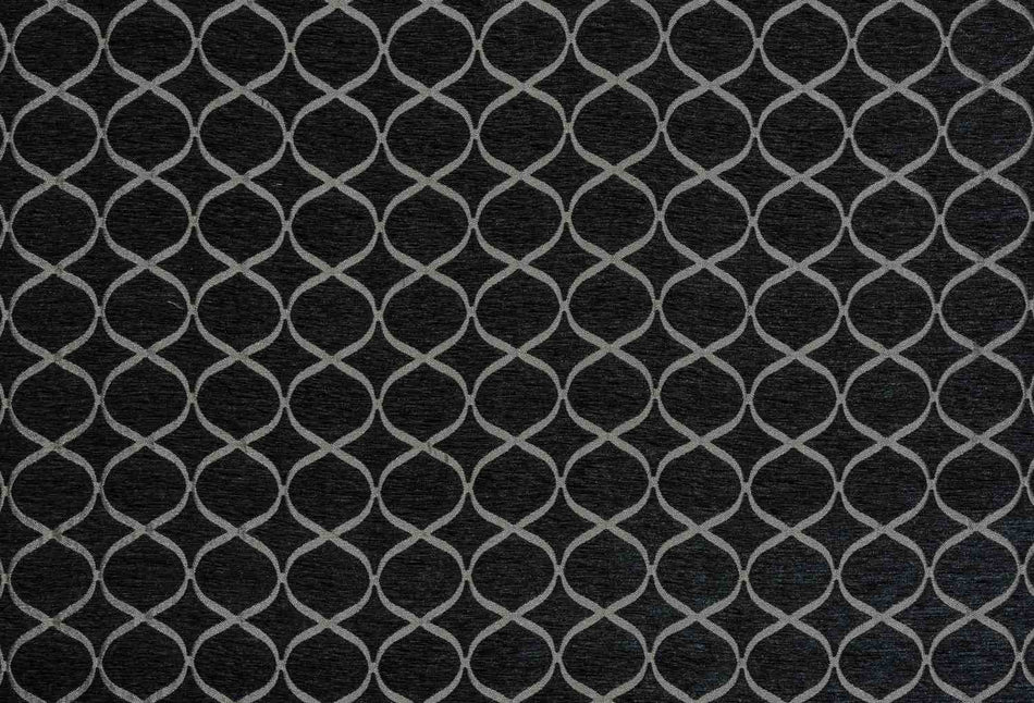 Fryetts Geo Trellis Charcoal Fabric