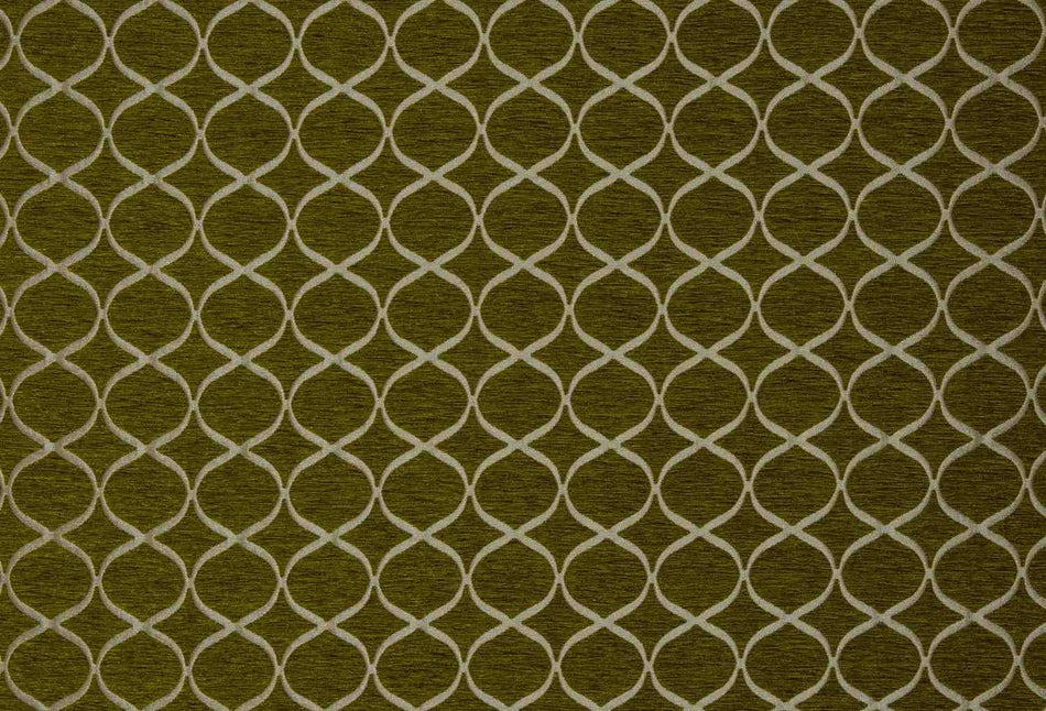 Fryetts Geo Trellis Ochre Fabric